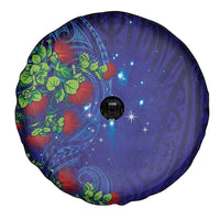 Matariki New Zealand Maori and Pohutukawa Spare Tire Cover Galaxy Blue Sky Style