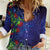 Matariki New Zealand Maori and Pohutukawa Women Casual Shirt Galaxy Blue Sky Style