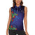 Matariki New Zealand Maori and Pohutukawa Women Sleeveless Polo Shirt Galaxy Blue Sky Style