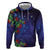 Matariki New Zealand Maori and Pohutukawa Zip Hoodie Galaxy Blue Sky Style