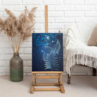 Matariki New Zealand Maori Silver Fern Canvas Wall Art Galaxy Blue Sky Style