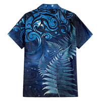 Matariki New Zealand Maori Silver Fern Family Matching Long Sleeve Bodycon Dress and Hawaiian Shirt Galaxy Blue Sky Style