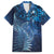 Matariki New Zealand Maori Silver Fern Family Matching Off The Shoulder Long Sleeve Dress and Hawaiian Shirt Galaxy Blue Sky Style