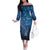 Matariki New Zealand Maori Silver Fern Family Matching Off The Shoulder Long Sleeve Dress and Hawaiian Shirt Galaxy Blue Sky Style
