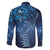 Matariki New Zealand Maori Silver Fern Family Matching Off Shoulder Maxi Dress and Hawaiian Shirt Galaxy Blue Sky Style