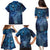 Matariki New Zealand Maori Silver Fern Family Matching Puletasi and Hawaiian Shirt Galaxy Blue Sky Style