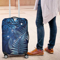 Matariki New Zealand Maori Silver Fern Luggage Cover Galaxy Blue Sky Style