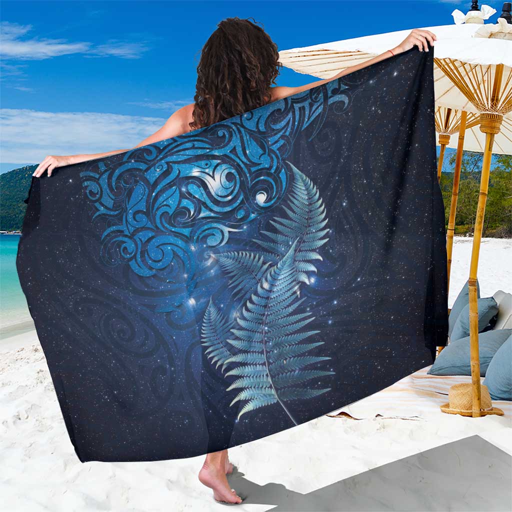 Matariki New Zealand Maori Silver Fern Sarong Galaxy Blue Sky Style