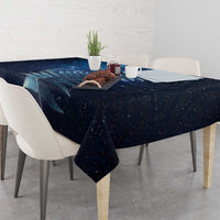 Matariki New Zealand Maori Silver Fern Tablecloth Galaxy Blue Sky Style