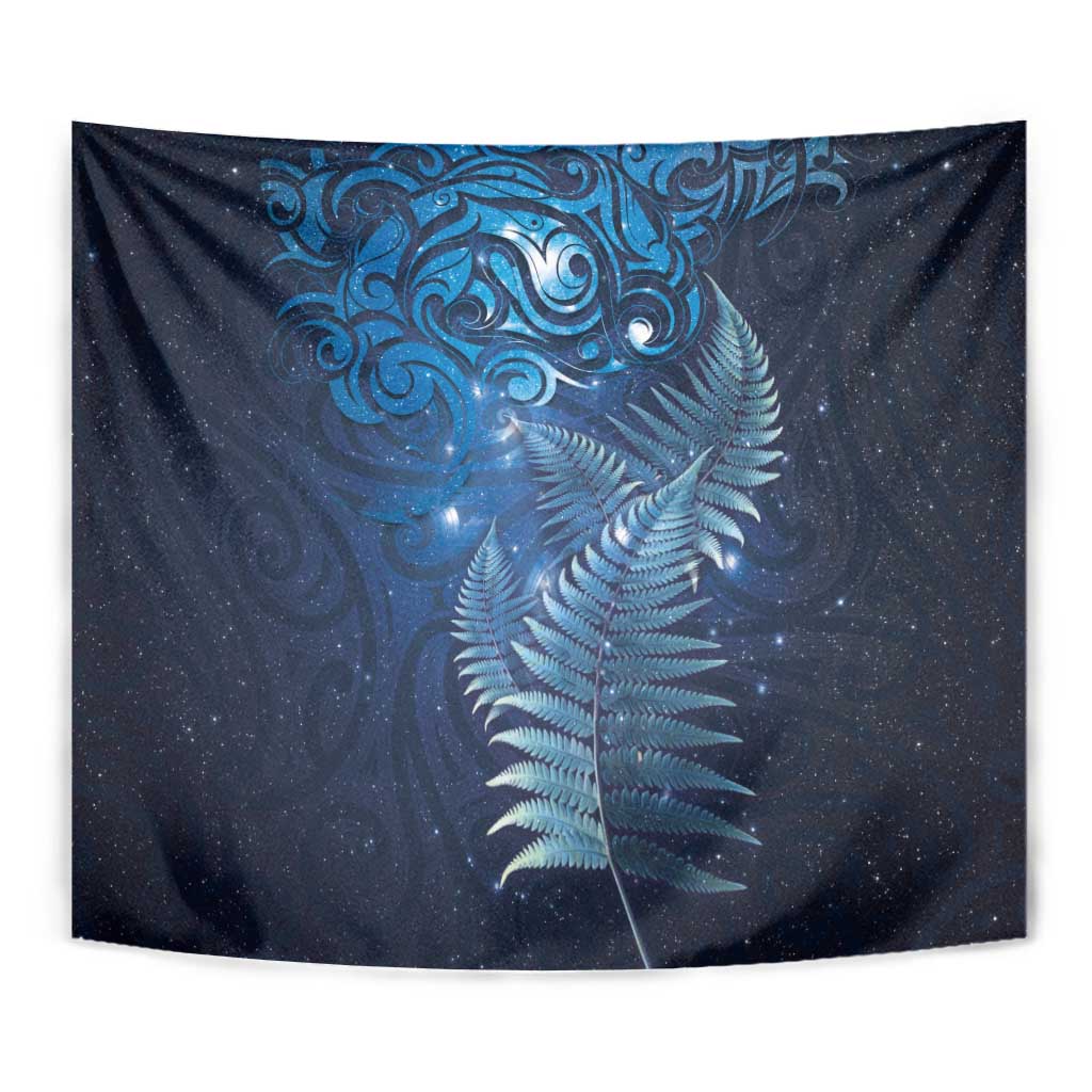 Matariki New Zealand Maori Silver Fern Tapestry Galaxy Blue Sky Style LT03 - Polynesian Pride