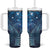 Matariki New Zealand Maori Silver Fern Tumbler With Handle Galaxy Blue Sky Style