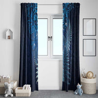Matariki New Zealand Maori Silver Fern Window Curtain Galaxy Blue Sky Style
