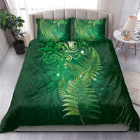 Matariki New Zealand Maori Silver Fern Bedding Set Galaxy Green Sky Style