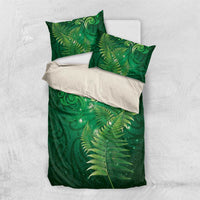 Matariki New Zealand Maori Silver Fern Bedding Set Galaxy Green Sky Style