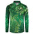 Matariki New Zealand Maori Silver Fern Button Sweatshirt Galaxy Green Sky Style