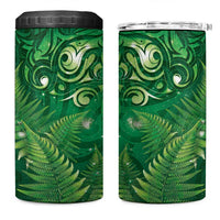 Matariki New Zealand Maori Silver Fern 4 in 1 Can Cooler Tumbler Galaxy Green Sky Style