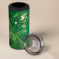 Matariki New Zealand Maori Silver Fern 4 in 1 Can Cooler Tumbler Galaxy Green Sky Style