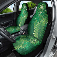 Matariki New Zealand Maori Silver Fern Car Seat Cover Galaxy Green Sky Style