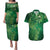 Matariki New Zealand Maori Silver Fern Couples Matching Puletasi and Hawaiian Shirt Galaxy Green Sky Style