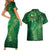 Matariki New Zealand Maori Silver Fern Couples Matching Short Sleeve Bodycon Dress and Hawaiian Shirt Galaxy Green Sky Style