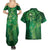 Matariki New Zealand Maori Silver Fern Couples Matching Summer Maxi Dress and Hawaiian Shirt Galaxy Green Sky Style