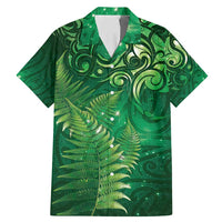 Matariki New Zealand Maori Silver Fern Family Matching Mermaid Dress and Hawaiian Shirt Galaxy Green Sky Style