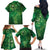 Matariki New Zealand Maori Silver Fern Family Matching Off The Shoulder Long Sleeve Dress and Hawaiian Shirt Galaxy Green Sky Style
