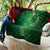 Matariki New Zealand Maori Silver Fern Quilt Galaxy Green Sky Style