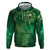 Matariki New Zealand Maori Silver Fern Zip Hoodie Galaxy Green Sky Style