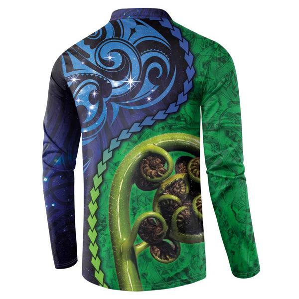 GLUDEAR Men's Polynesian Tribal Print Zip Hoodie - Long Sleeve, Full Zip, Oversize Fit - View #2