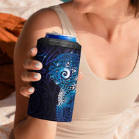 Matariki New Zealand Maori Koru Art Tattoo 4 in 1 Can Cooler Tumbler New Year Galaxy Blue Sky Style