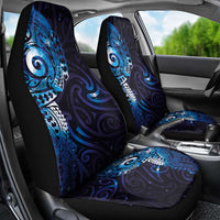 Matariki New Zealand Maori Koru Art Tattoo Car Seat Cover New Year Galaxy Blue Sky Style