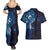 Matariki New Zealand Maori Koru Art Tattoo Couples Matching Summer Maxi Dress and Hawaiian Shirt New Year Galaxy Blue Sky Style
