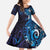 Matariki New Zealand Maori Koru Art Tattoo Family Matching Long Sleeve Bodycon Dress and Hawaiian Shirt New Year Galaxy Blue Sky Style