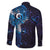Matariki New Zealand Maori Koru Art Tattoo Family Matching Long Sleeve Bodycon Dress and Hawaiian Shirt New Year Galaxy Blue Sky Style