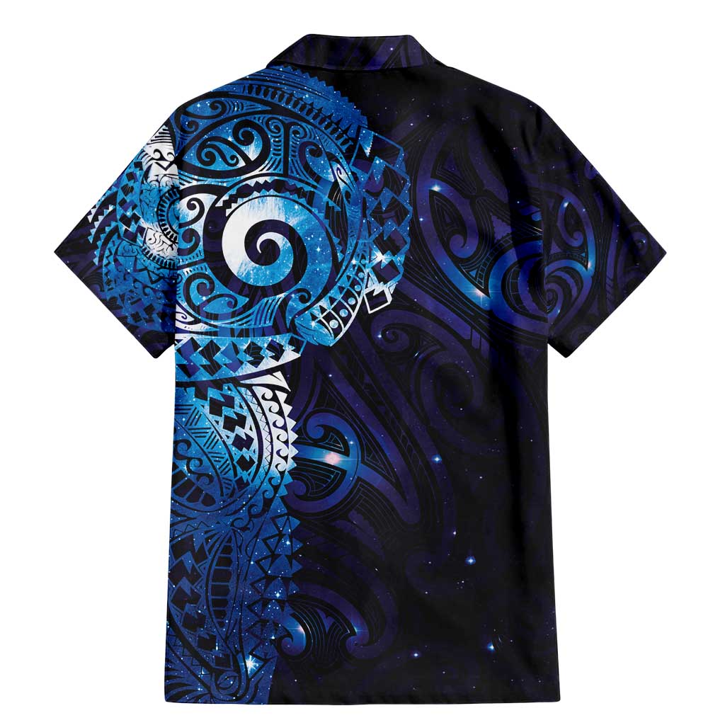 Matariki New Zealand Maori Koru Art Tattoo Family Matching Mermaid Dress and Hawaiian Shirt New Year Galaxy Blue Sky Style
