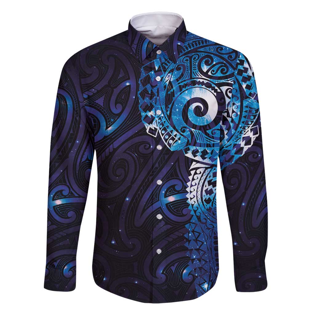 Matariki New Zealand Maori Koru Art Tattoo Family Matching Mermaid Dress and Hawaiian Shirt New Year Galaxy Blue Sky Style