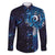 Matariki New Zealand Maori Koru Art Tattoo Family Matching Short Sleeve Bodycon Dress and Hawaiian Shirt New Year Galaxy Blue Sky Style