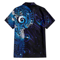 Matariki New Zealand Maori Koru Art Tattoo Family Matching Summer Maxi Dress and Hawaiian Shirt New Year Galaxy Blue Sky Style