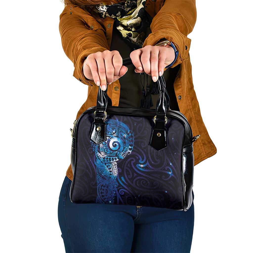 Matariki New Zealand Maori Koru Art Tattoo Shoulder Handbag New Year Galaxy Blue Sky Style