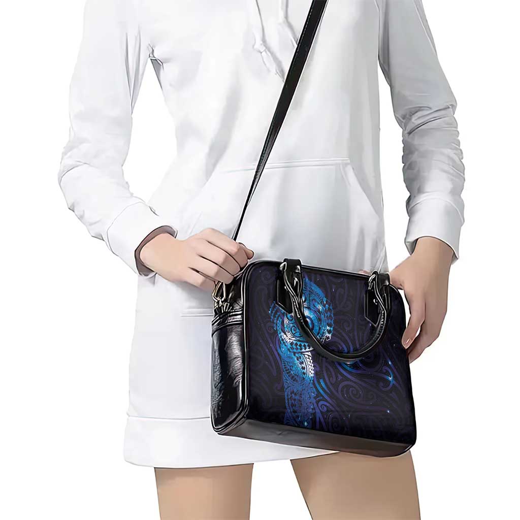 Matariki New Zealand Maori Koru Art Tattoo Shoulder Handbag New Year Galaxy Blue Sky Style LT03 - Polynesian Pride