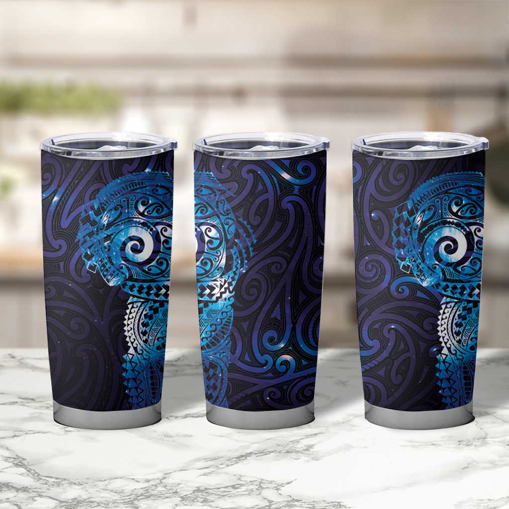 Matariki New Zealand Maori Koru Art Tattoo Tumbler Cup New Year Galaxy Blue Sky Style