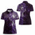 Matariki New Zealand Maori Koru Art Tattoo Women Polo Shirt New Year Galaxy Purple Sky Style