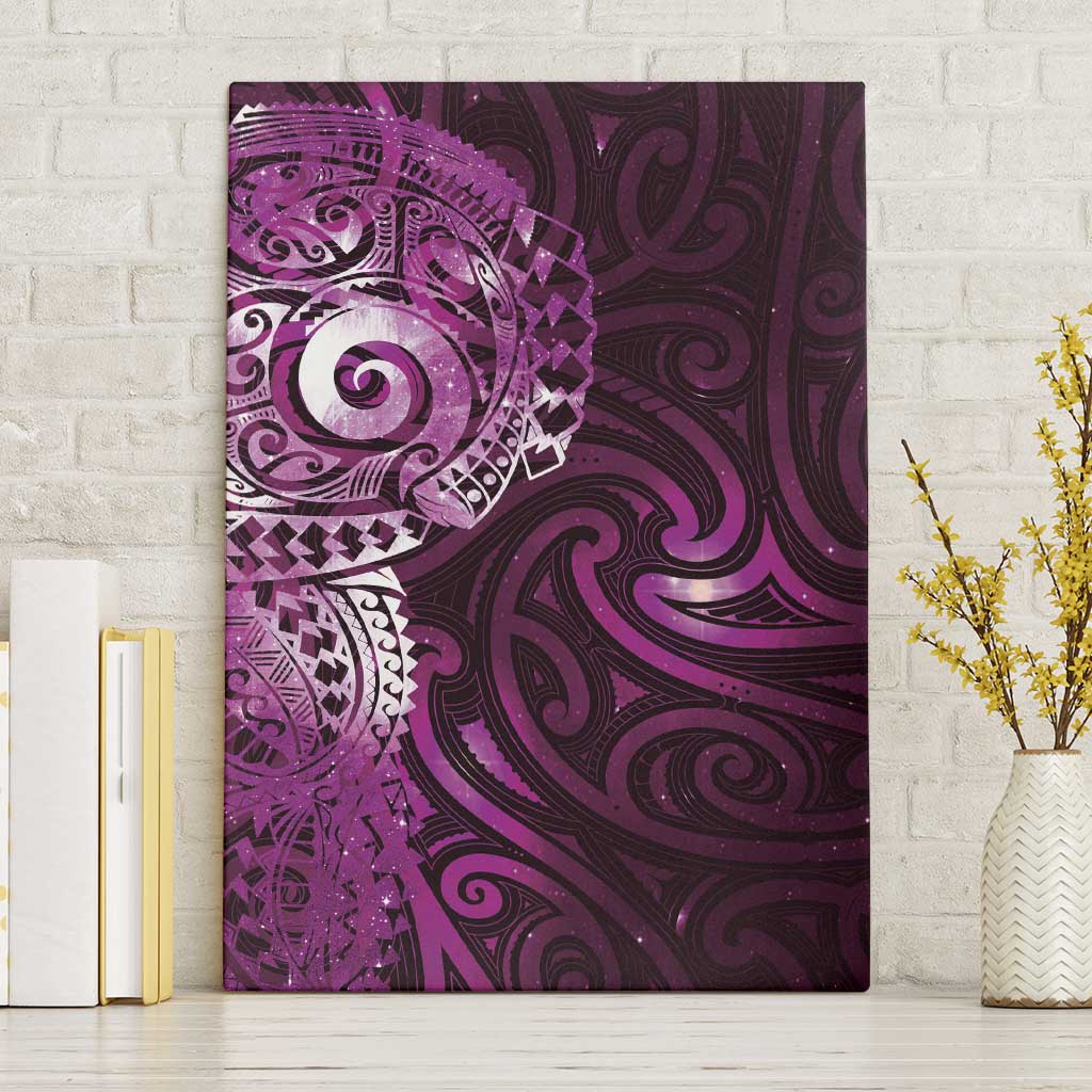 Matariki New Zealand Maori Koru Art Tattoo Canvas Wall Art New Year Galaxy Pink Sky Style