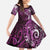 Matariki New Zealand Maori Koru Art Tattoo Family Matching Off Shoulder Maxi Dress and Hawaiian Shirt New Year Galaxy Pink Sky Style