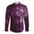 Matariki New Zealand Maori Koru Art Tattoo Family Matching Puletasi and Hawaiian Shirt New Year Galaxy Pink Sky Style