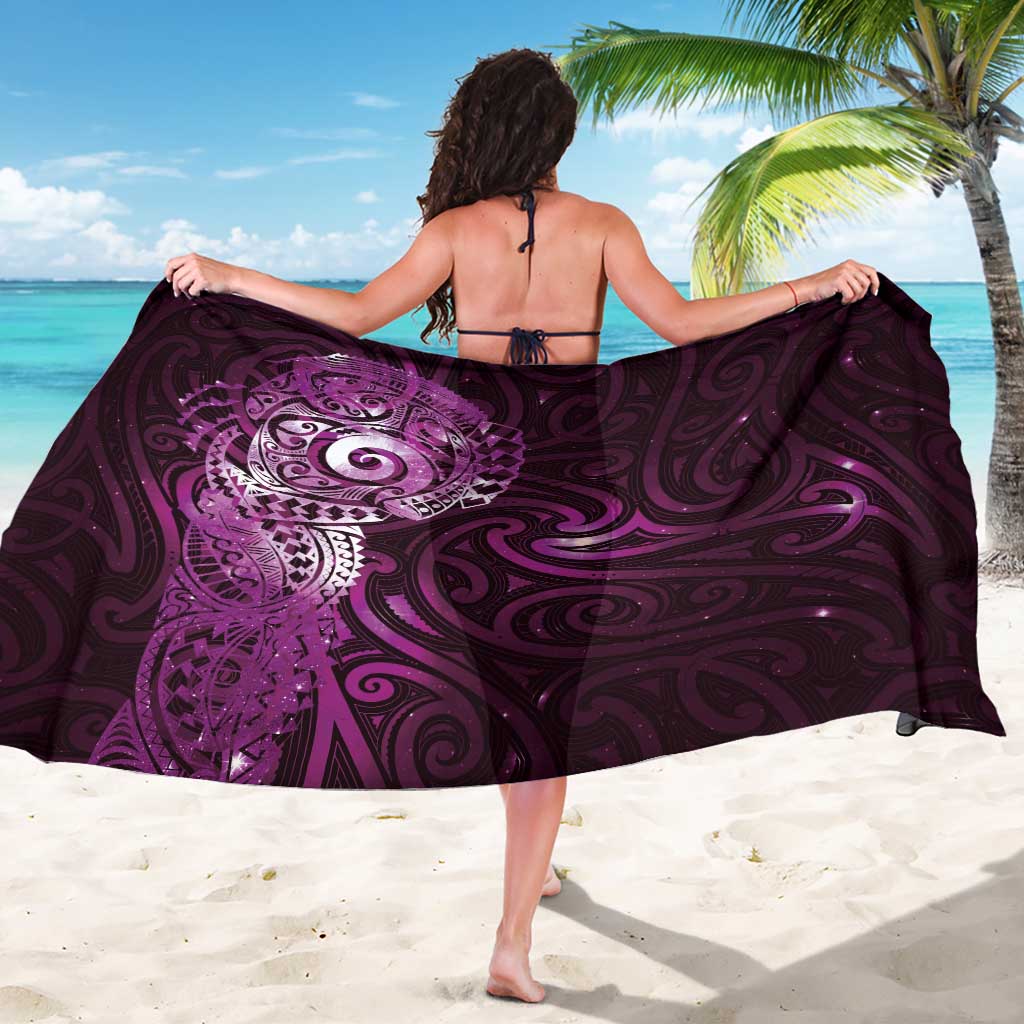 Matariki New Zealand Maori Koru Art Tattoo Sarong New Year Galaxy Pink Sky Style