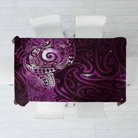 Matariki New Zealand Maori Koru Art Tattoo Tablecloth New Year Galaxy Pink Sky Style