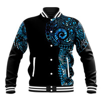 New Zealand Maori Koru Art Traditional Tattoo Baseball Jacket Paua Shell