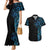 New Zealand Maori Koru Art Traditional Tattoo Couples Matching Mermaid Dress and Hawaiian Shirt Paua Shell